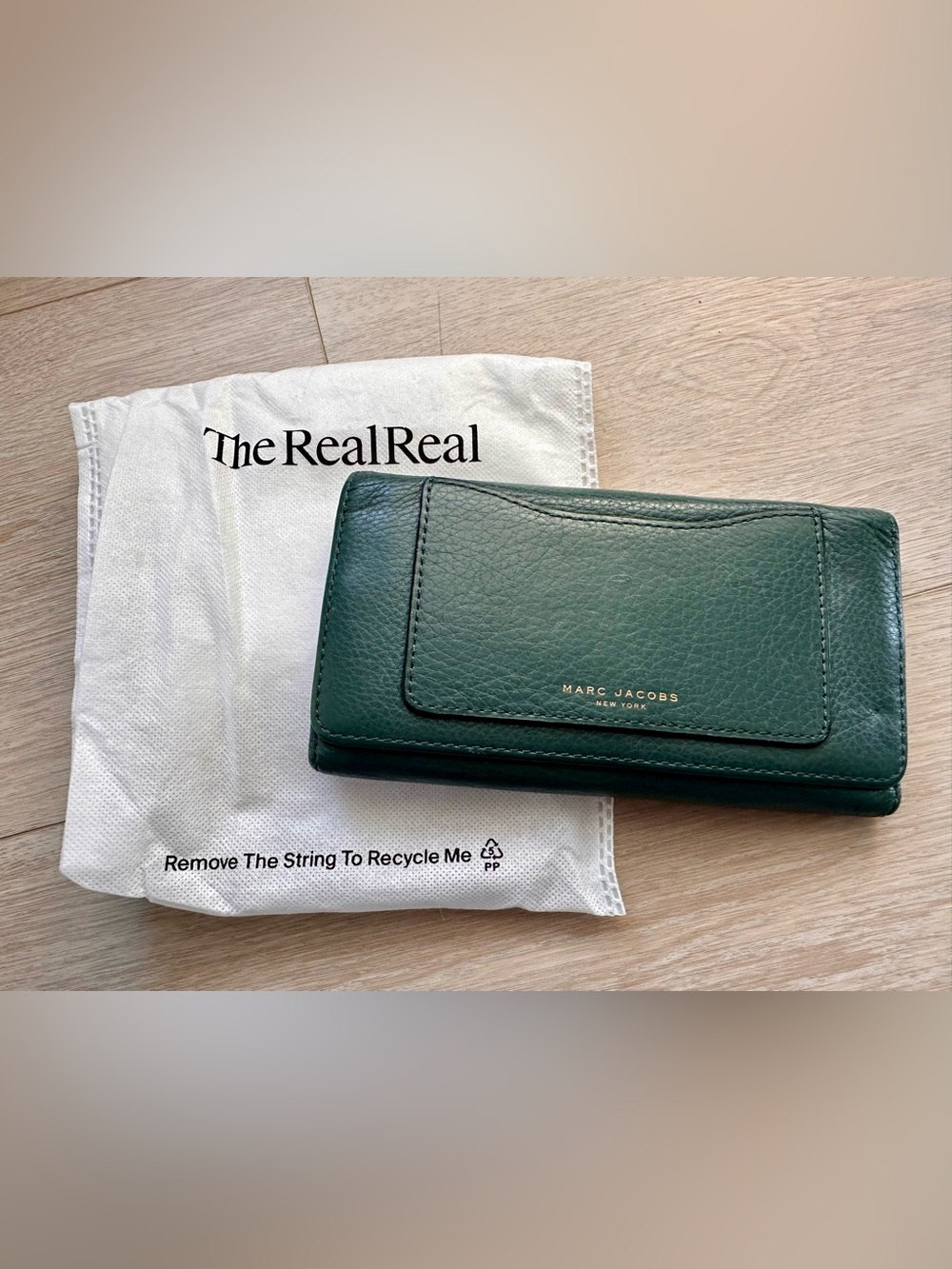Authentic Marc Jacobs Teal Leather Continental Wallet